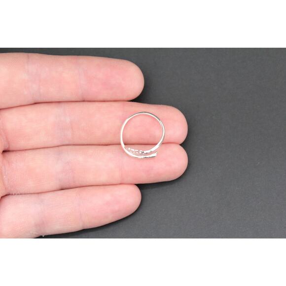 Sterling Silver Monstera Leaf Ring, Sterling Silver Tropical Leaf Ring - Picture 6 of 7